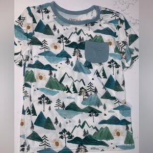 Little Sleepies Play Bamboo Mountain Tee Size 5